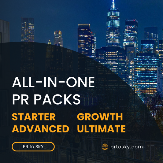 Achieve Sky-High Success with PR to SKY's All-In-One PR Packs