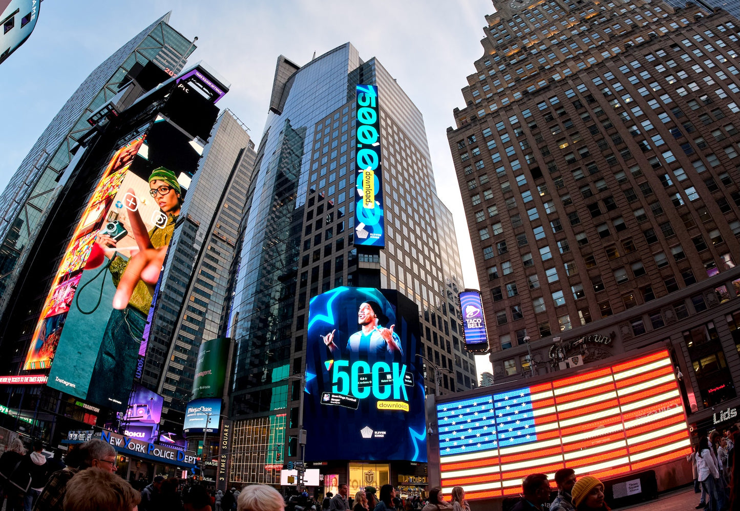 Midtown Financial (MiFi) Building Times Square, 1-Day Advertising Campaign