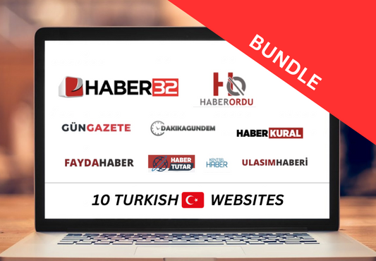 Distribución de artículos en 10 sitios web turcos