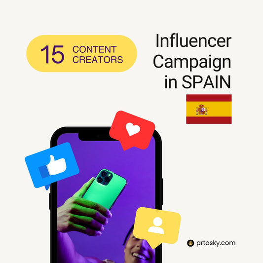 Influencer campaign in Spain with 15 content creators