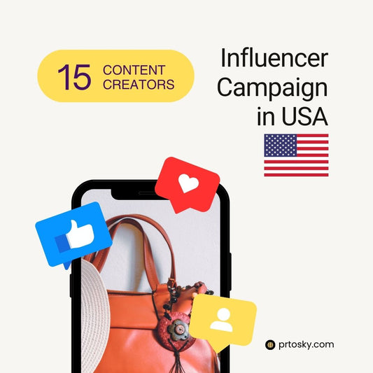 Influencer campaign in the USA with 15 content creators