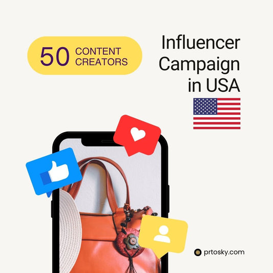 Influencer campaign in the USA with 50 content creators