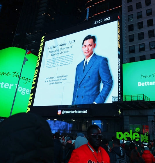 Anuncio en Times Square + Comunicado de prensa en Business Insider, AsiaOne y otros 100 sitios web